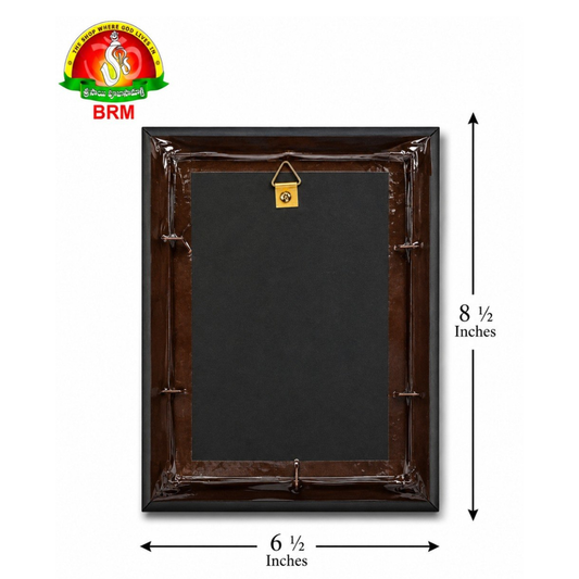 Sai Baba Matte Finish Photo Frame 8.5 x 6.5 Inch – Premium Devotional Wall & Home Temple Frame