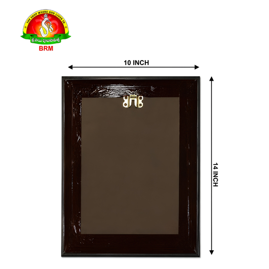 Lord Shiva Family Matte Finish Photo Frame – 14 x 10 Inch | Shiva Parivar Devotional Wall Frame