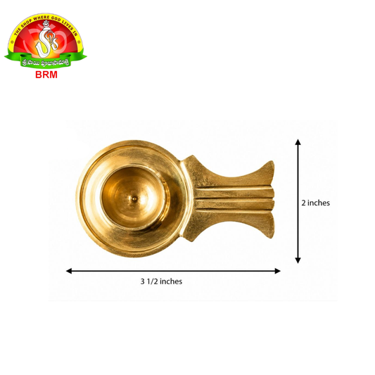 Panavattam for Shiva Lingam | Brass Shiva Lingam Base (Peetham) | Available in 2 Sizes