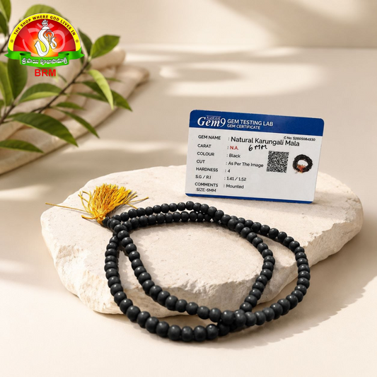 Original Karungali Mala 6mm Beads
