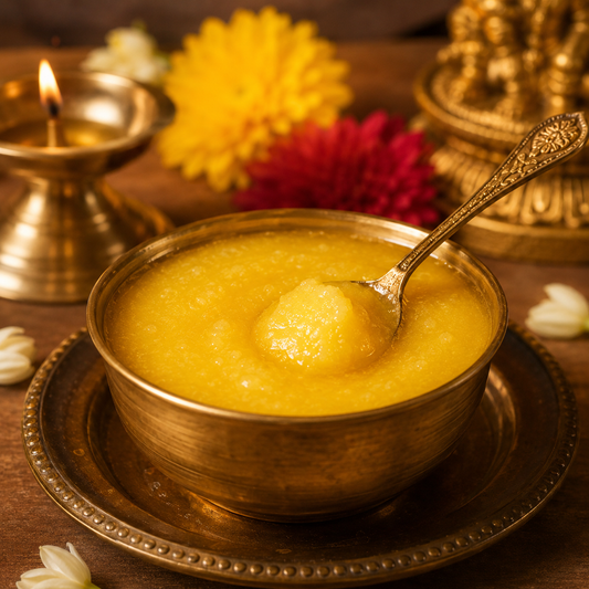 Pure Cow Ghee for Pooja & Deepam – Authentic, Aromatic & Sacred