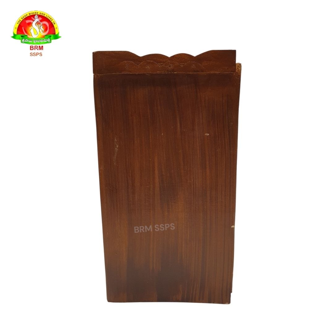 Wooden Mandiram With Doors – 18 × 18 × 9 inch Pooja Temple