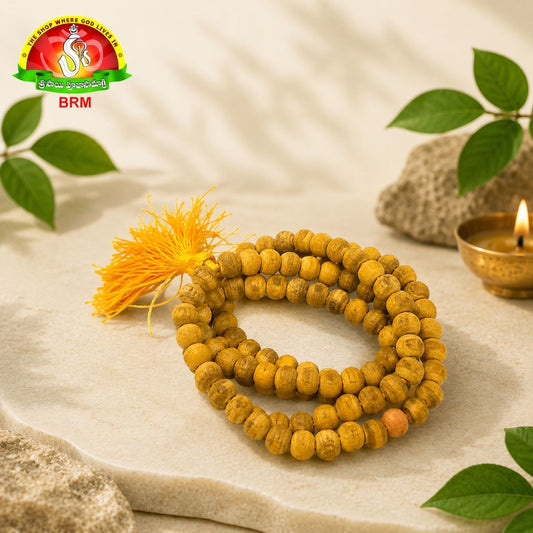Original Haldi(Pasupu) Mala 108 Beads 8mm Certified