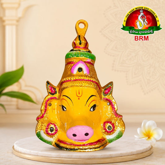 Varahi Mata Face Idol for Wall Decor – 7 x 5 Inches | Divine Hindu Goddess Face for Home Temple & Pooja Decor