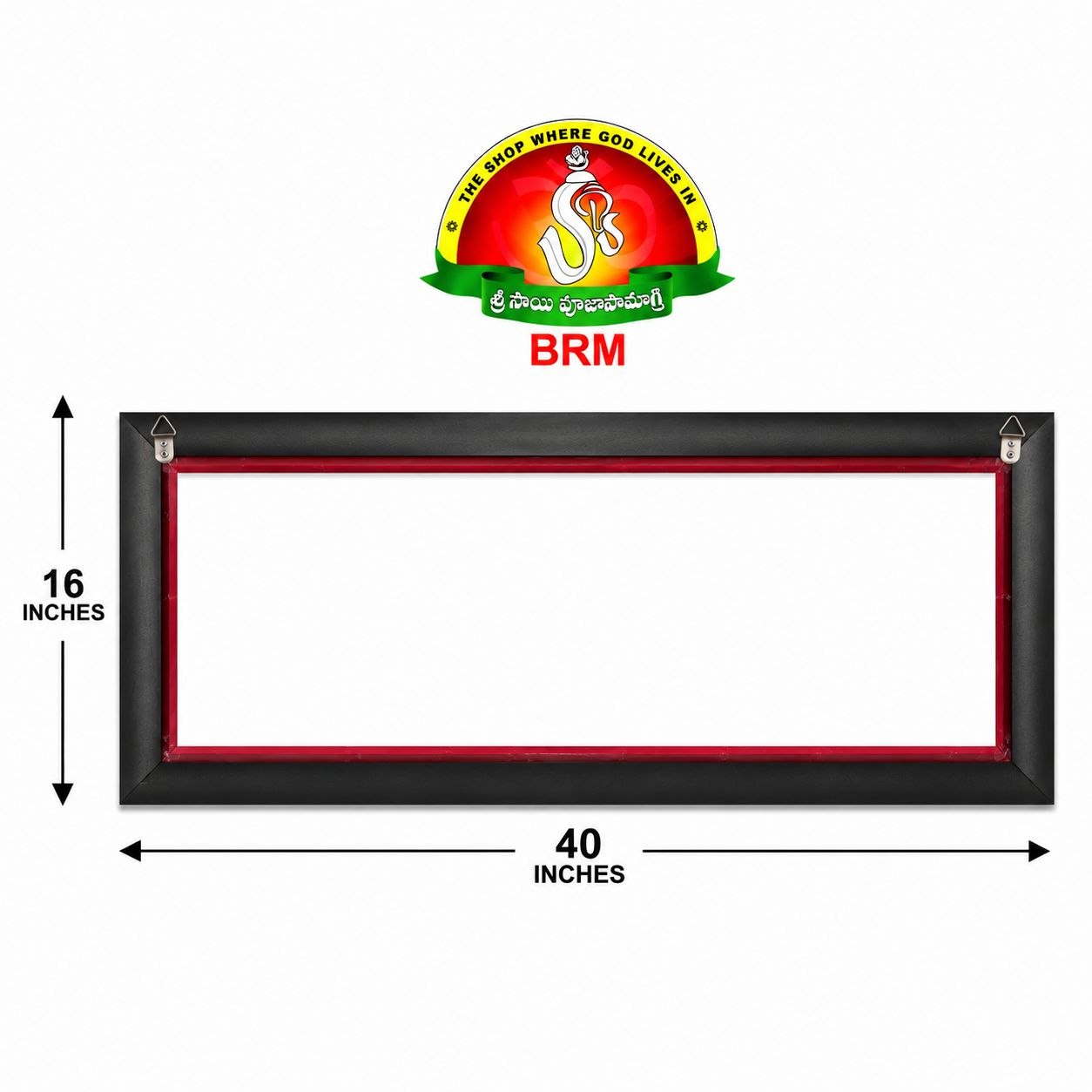5-in-1 Large Devotional Matte Finish Photo Frame – Balaji, Lakshmi Devi, Ganesh, Saraswathi & Sai Baba (40 × 16 Inch)