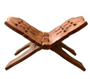Premium Wooden Vyasa Peeta Book Stand for Pooja & Reading