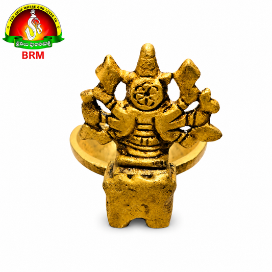 Premium Brass Varahi Deepam | 2 Inch Traditional Brass Oil Lamp for Home Temple & Pooja