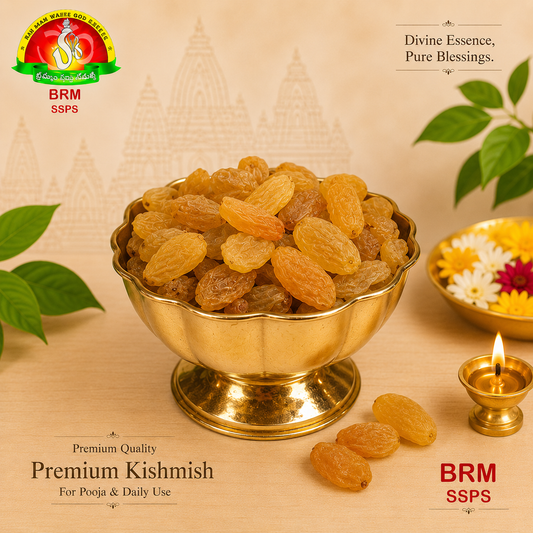 Premium Kishmish (Seedless Raisins) for Pooja, Prasadam & Daily Use – Fresh & Sweet