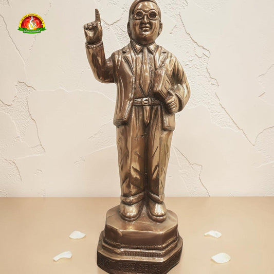 Premium Black Metal Dr. B. R. Ambedkar Idol – 21inch Elegant Decorative Statue for Home & Office