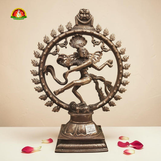Premium Black Metal Nataraj Idol –18inch Elegant Shiva Statue for Home Décor & Pooja