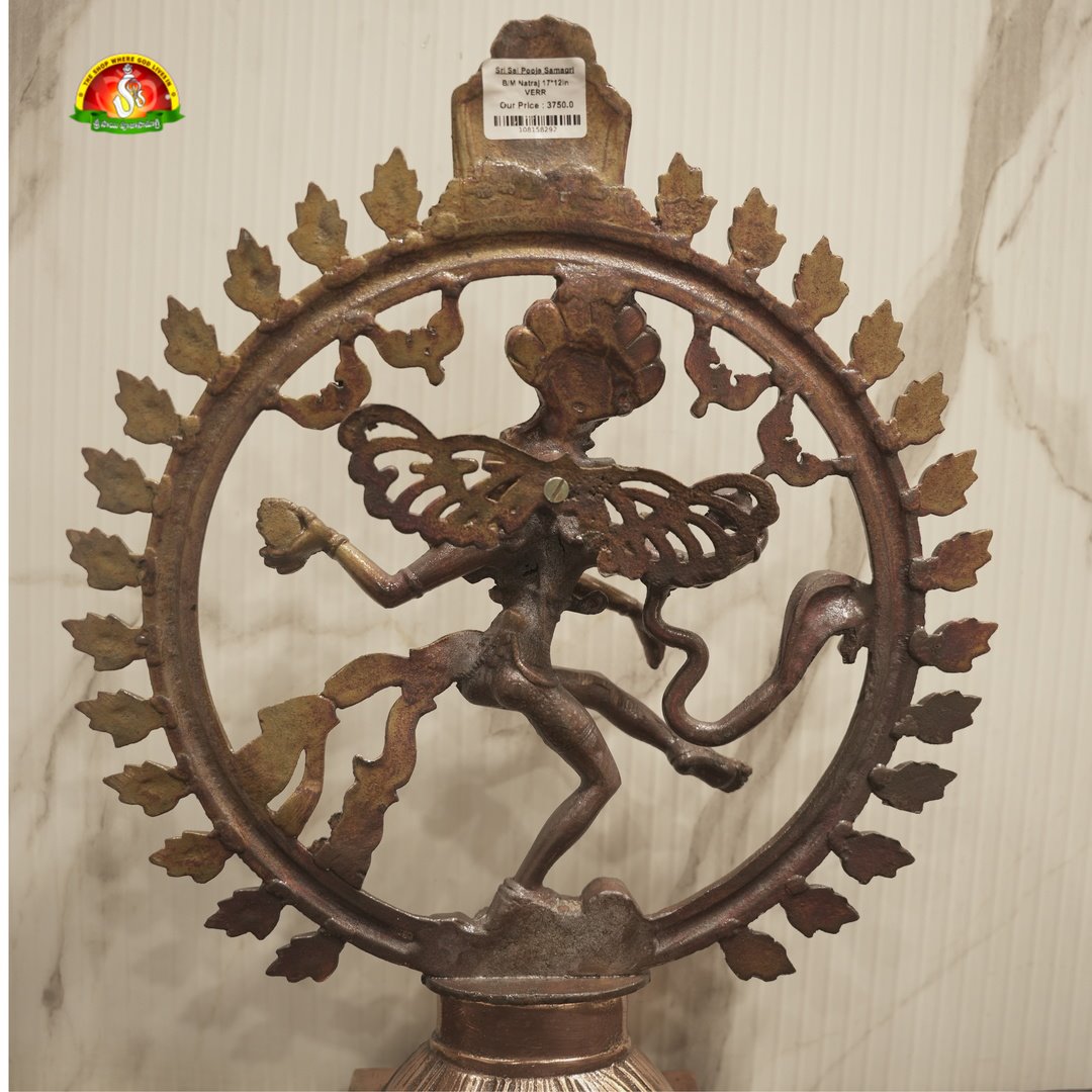 Premium Black Metal Nataraj Idol –18inch Elegant Shiva Statue for Home Décor & Pooja