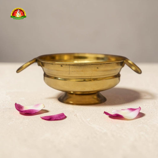 Traditional Brass Bowl – Elegant Pooja & Kitchen Utility Bowl