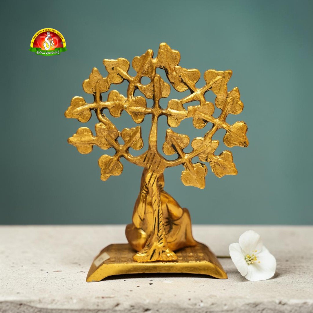 Premium Metal Tree Sai Baba Idol – Elegant Spiritual Décor for Home & Pooja