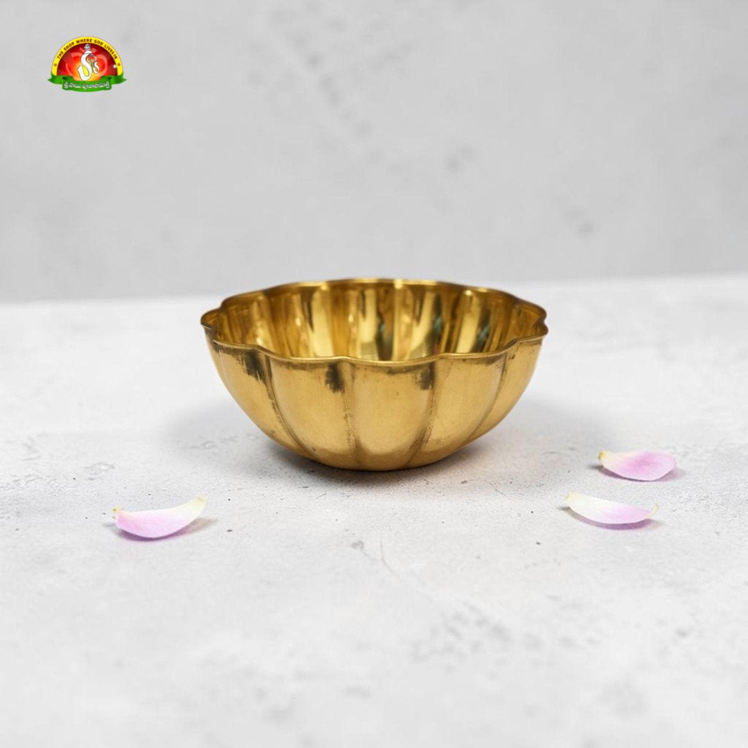 Brass Lotus Bowl for Pooja, Festivals & Return Gifts