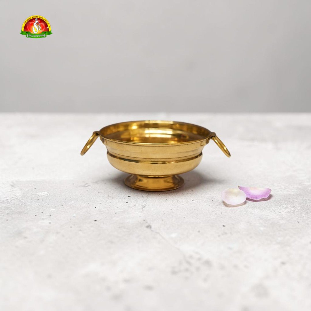 Brass Urali Sheet TIG-3 Bowl for Pooja, Decor & Festive Use