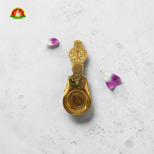 Brass Harathi – Traditional Brass Deepam for Pooja Rituals