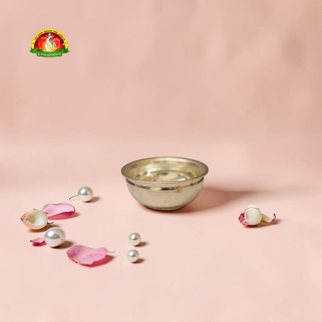 German Silver Bowl for Pooja, Prasadam & Serving – Premium Quality