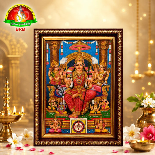 Goddess Lalitha Devi Matte Finish Photo Frame – 8 × 6 Inch