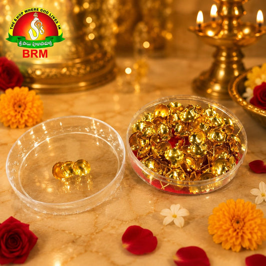 108 Gold Lotus Flowers (Thamarapuvvu) for Pooja – Premium Devotional Set