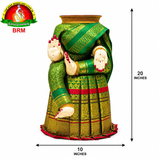 Varalakshmi Devi Idol Body Stand with Plastic Table Stand