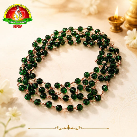 Varahi Diksha Mala Green Colour | Sacred Devotional Mala for Varahi Devi Worship & Diksha