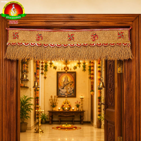 Natural Vattiverla Thoranam (Vetiver Door Hanging) – 36 Inch