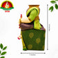 Varalakshmi Devi Idol Body Stand with Green & Violet Saree