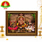 Mat Finish Lakshmi Ganesh Saraswati Photo Frame