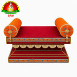 Fancy Velvet Simhasanam Sofa for Varalakshmi Vratham