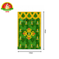 Pooja Backdrop Cloth - Banana Leaves with Banthi Poola Thoranam Design – 5 × 8 Feet