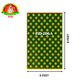 Pooja Backdrop Cloth – Yellow Lotus Flowers Design with Green Background | 5 × 8 Feet