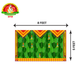 Horizontal Backdrop Cloth - Banana Leaves with Thoranam & Kadapa Design for Pooja   – 8 × 5 Feet
