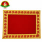 Swastik & Kunda Design Velvet Pooja Asanam
