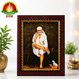 Sai Baba Matte Finish Photo Frame 8.5 x 6.5 Inch – Premium Devotional Wall & Home Temple Frame