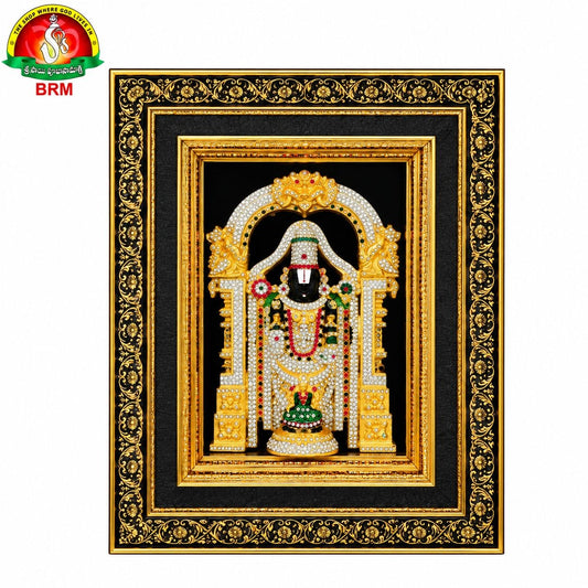 LED Lord Balaji Photo Frame | 15 × 18 Inches