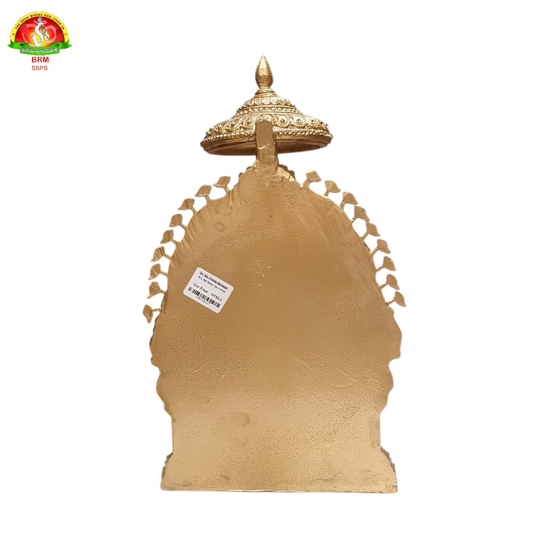Premium Brass Powder Sai Baba Idol 16inch – Elegant Spiritual Statue for Home Temple
