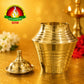 Brass Kumbh Aarti | Traditional Deepa Harathi Lamp for Temple & Home Pooja | 7 Inch