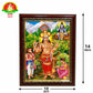 Veerabhadra Swamy Matte Finish Photo Frame – Waterproof (14×10 Inch)