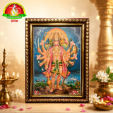 Standing Panchamukhi Hanuman Matte Finish Photo Frame – 8 × 6 Inch
