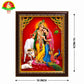 Radha Krishna Mat Finish Photo Frame – Waterproof & Unbreakable Wall Décor (10x14 Inch)