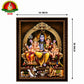 Lord Shiva Parivar Matte Finish Photo Frame – 14 × 18 Inch
