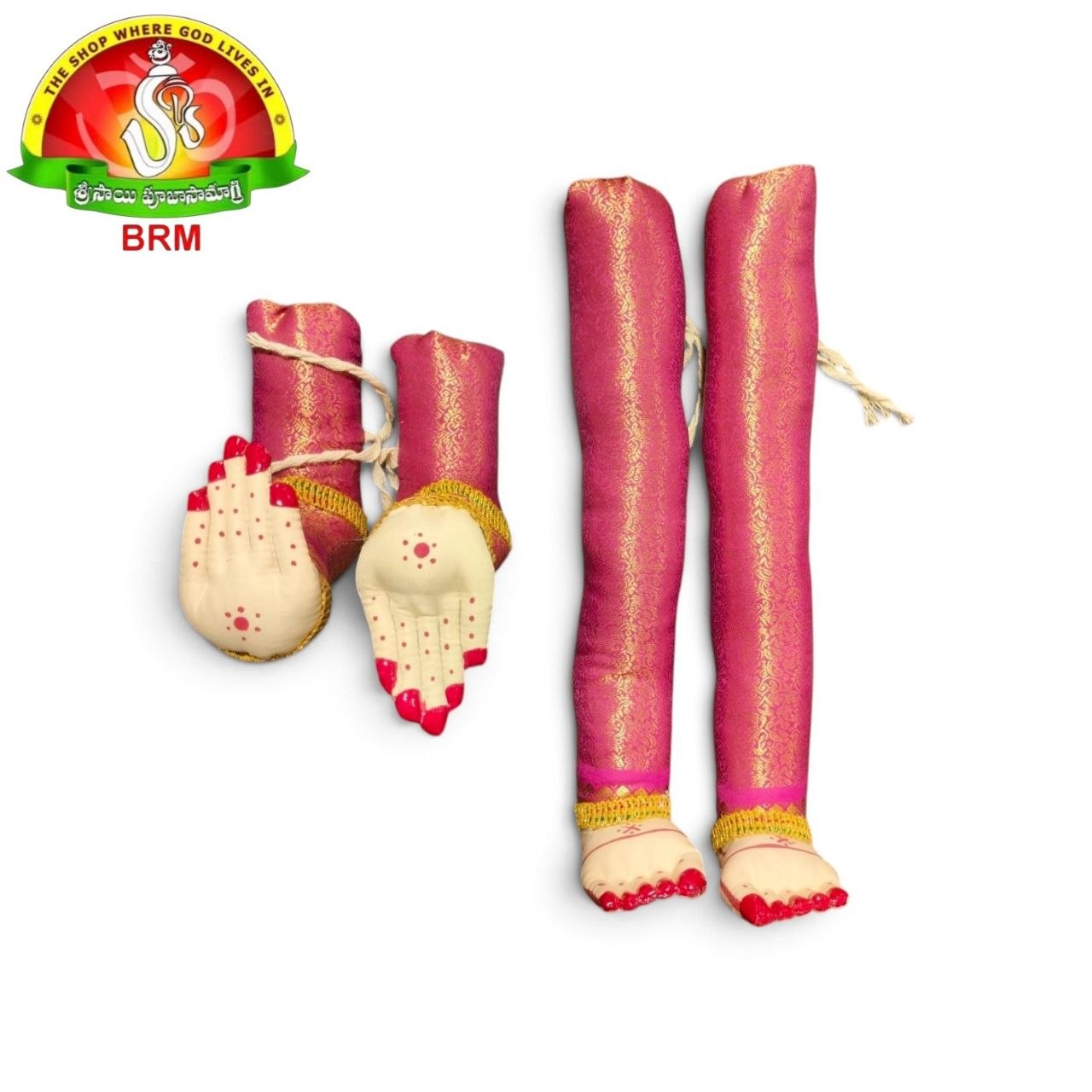 Cotton Fabric Goddess Hands & Legs Set | Varalakshmi Devi & Gowri Doll Alankaram