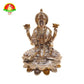 Pure Silver Plated Lakshmi Devi Idol for Pooja & Temple Decor