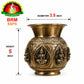 Brass Antique Ashta Lakshmi Design Lota – Sacred Pooja Kalash for Home & Temple