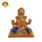 Pure Gold Plated Lord Ganesha Idol for Pooja & Spiritual Decor