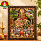 Lakshmi Kubera Swamy Matte Finish Photo Frame – 14 x 10 Inch | Divine Wealth & Prosperity Wall Frame
