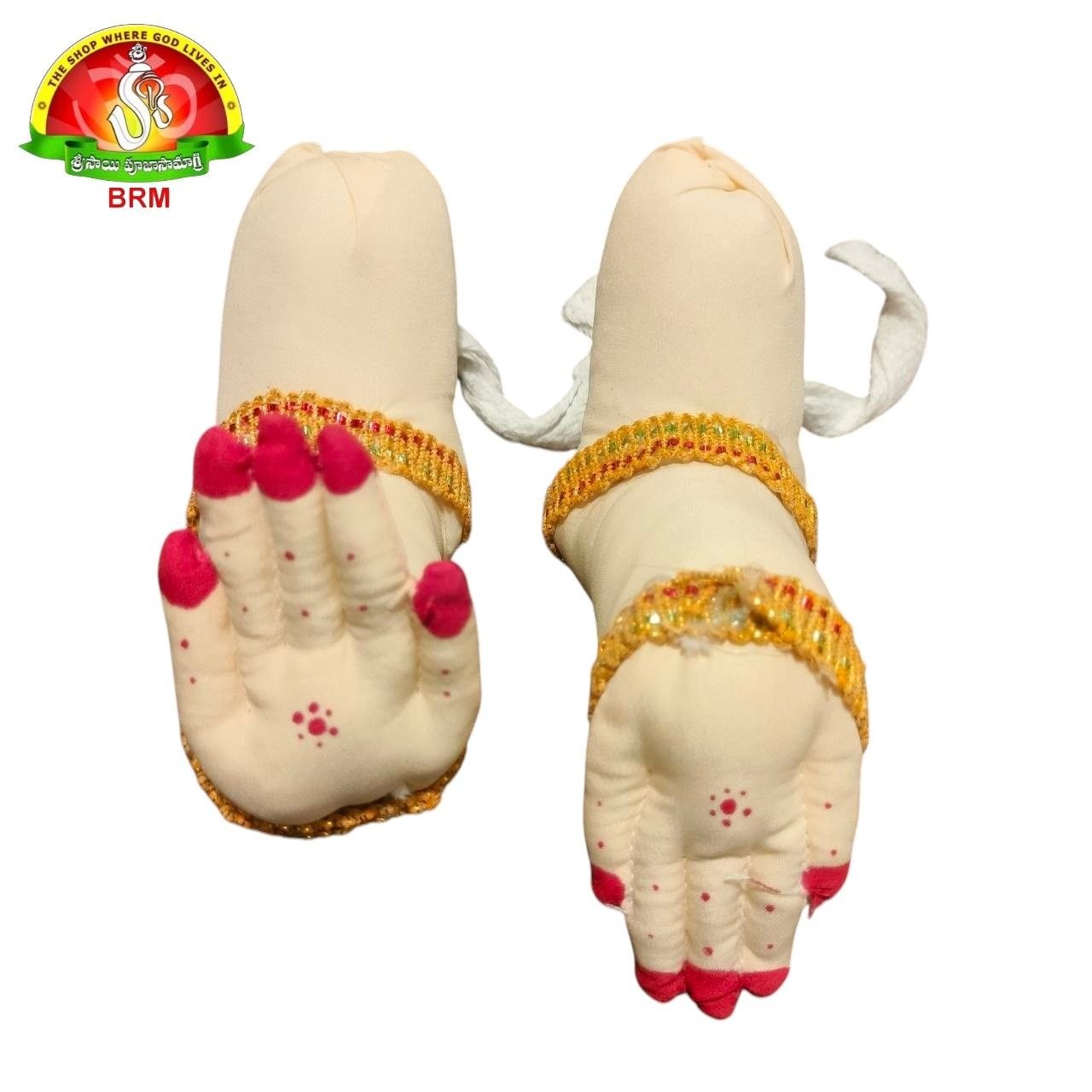 Reusable Cotton Fabric Goddess Hands & Legs Set For Varalakshmi Devi & Gowri Doll Alankaram