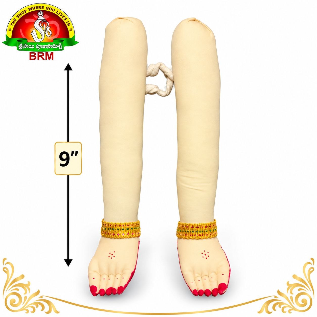 Reusable Cotton Fabric Goddess Hands & Legs Set For Varalakshmi Devi & Gowri Doll Alankaram