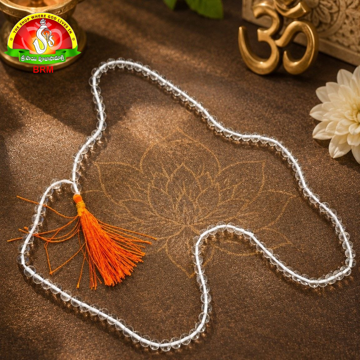 Natural Sphatika Mala 6mm Round Beads – Certified Mala
