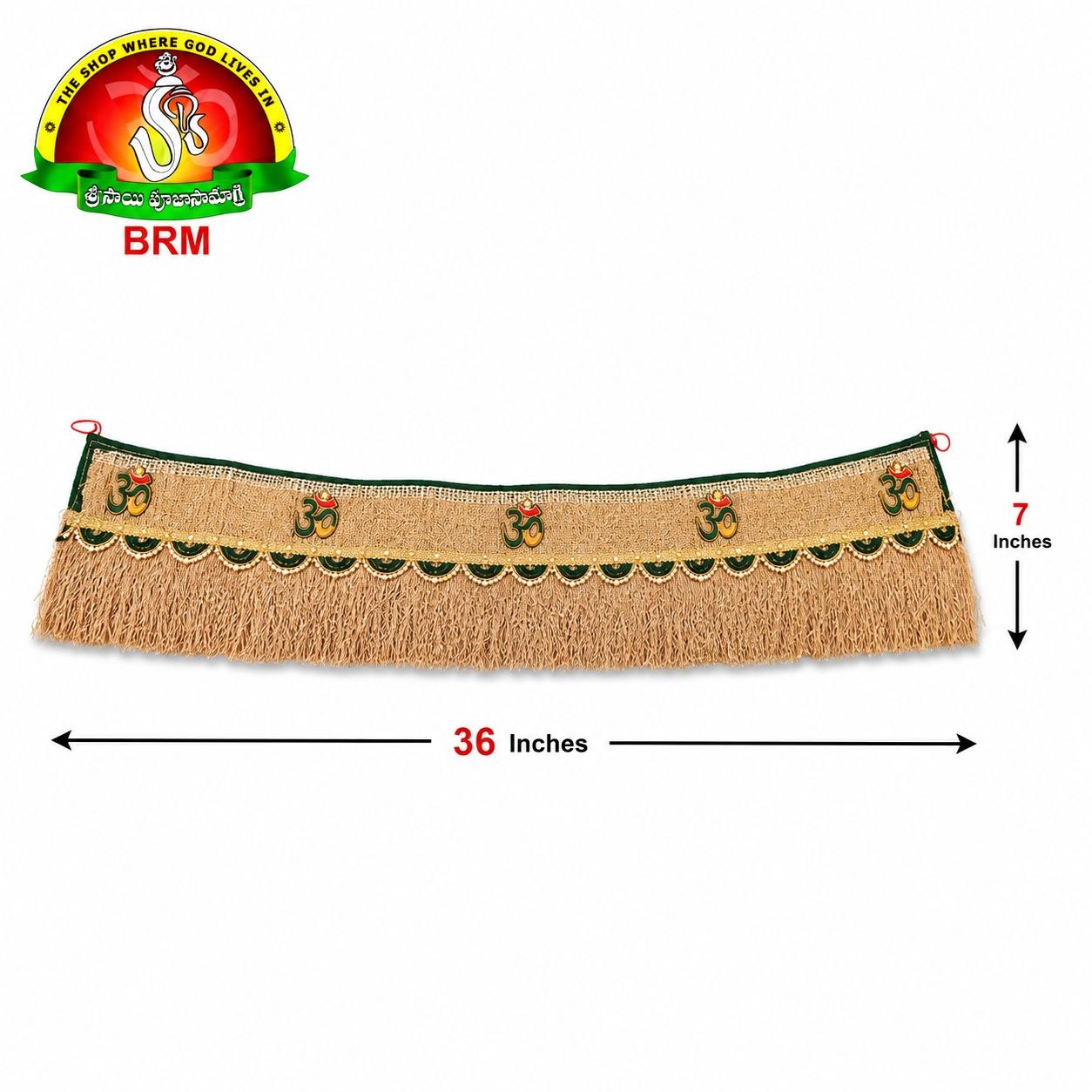 Natural Vattiverla Thoranam (Vetiver Door Hanging) – 36 Inch